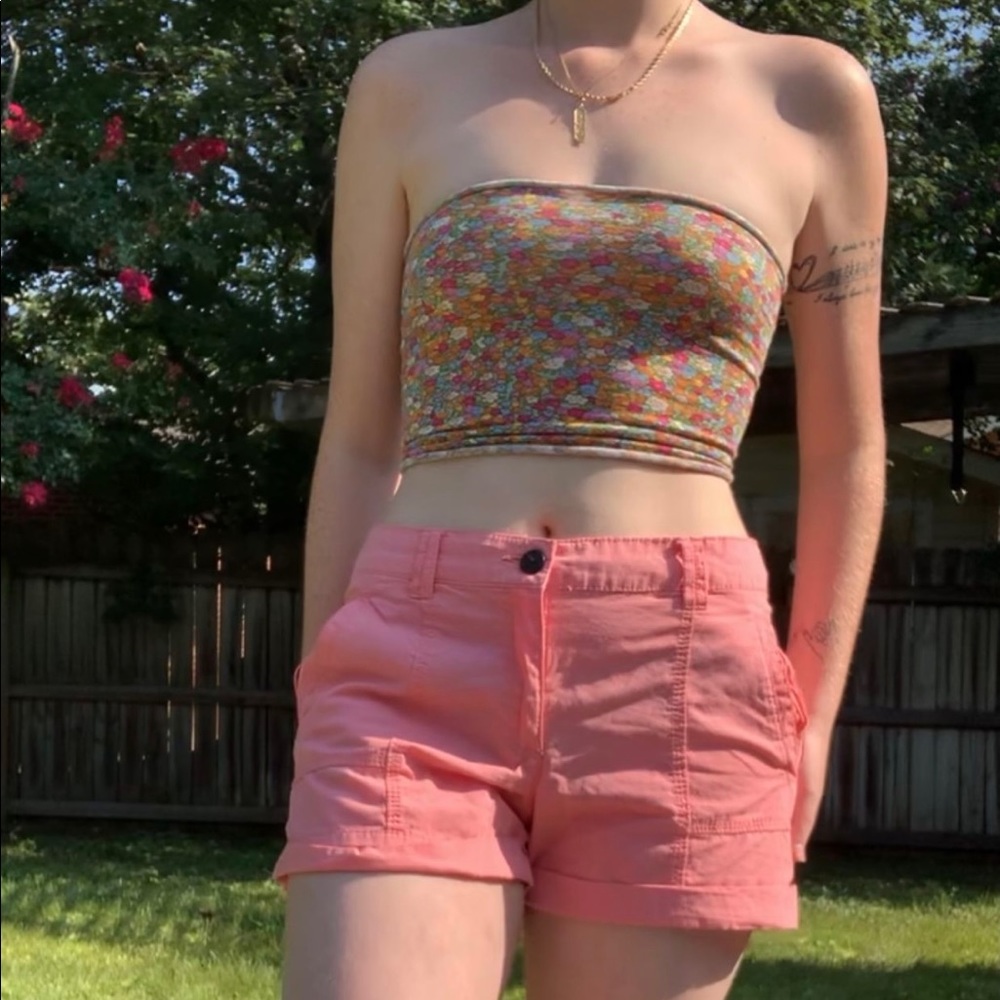 pink H&M shorts